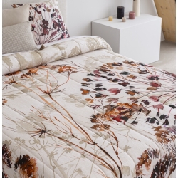 Colcha cama juvenil con dibujo de flores GELIDA