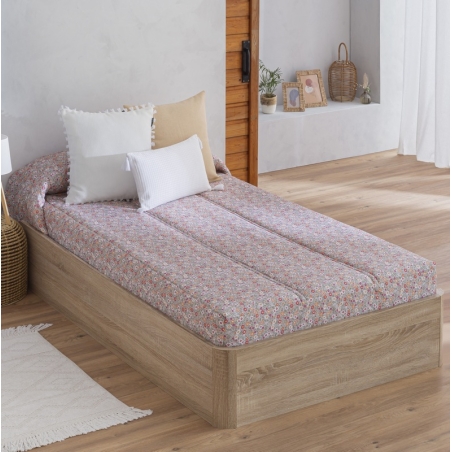 Edredón ajustable Mole rosa-blanco cama 105 - Centro Textil Hogar