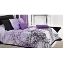 ajuar Tyna color violeta para camas de 90 hasta 200
