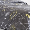 Edredón sherpa color gris para cama juvenil IDEA