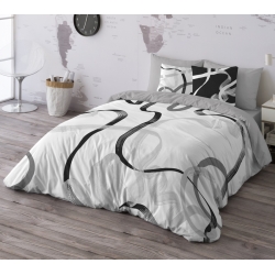 Funda nórdica moderna cama individual o grande RIBBON algodón 100