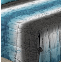 Edredón conforter abotonado con relleno 230 gramos LOICA color turquesa