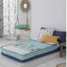 Saco nórdico cama 90 o 105 con cremallera y bajera ALOHA PRINCIPAL color turquesa