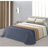 Cojín decorativo para cama con relleno ALANIS azul