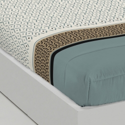 Edredón ajustable cama 150, 180 o individual MIRTO azul
