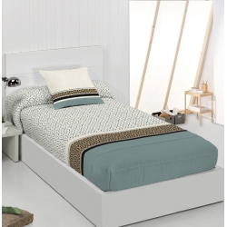 Edredón ajustable cama 150, 180 o individual MIRTO color azul