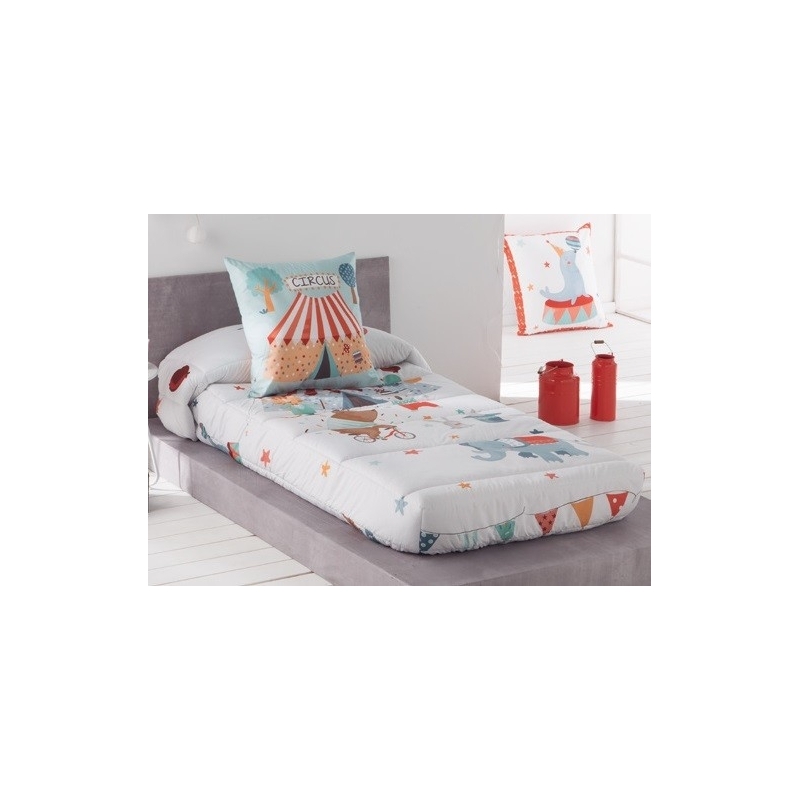 Edredon ajustable infantil CIRCUS de JVR cama 90 o 105 cm