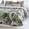 Colcha de verano moderna con ligero relleno ARENALES dibujo de palmeras