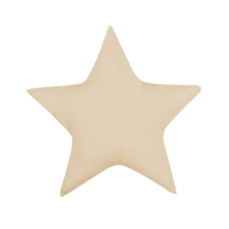 Cojín decorativo con forma de ESTRELLA en color beige