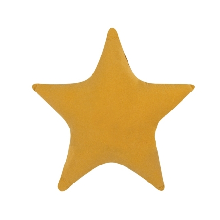 Cojín decorativo con forma de ESTRELLA en color Ocre