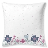 Almohada para decorar cama infantil GRETA flores color turquesa