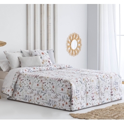 Edredón conforter de flores con textil de algodón AINSA cama 90 a 150