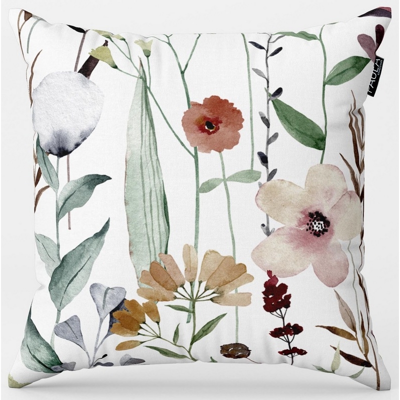 Funda para almohada de 50x50 cm sin relleno AINSA dibujo floral