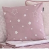 Funda para almohada de 50x50 NOCHE estrellas rosa