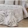 Colcha de estilo floral para cama ZAMORA color beige