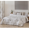 Colcha de estilo floral para cama ZAMORA beige