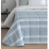 Colcha de rayas cama 135, 150, 180, 90 o 105 DUERO azul