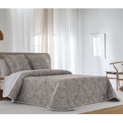 Colcha boutí beige para cama IRIS de tejidos JVR