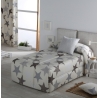Edredon para cama juvenil infantil confort ESTRELLAS color gris