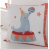 Cojin decorativo infantil para cama de niños CIRCUS dibujo de foca
