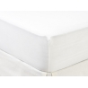 Sábana bajera blanca ajustable para cama 90 o 105 cm de algodón suave