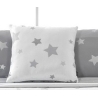 Cojin decorativo para cama KALO Colcha estrellas azules, rosa, beige o gris