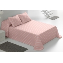 Colcha de verano para cama ESTRELLAS blancas sobre color rosa