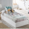 Edredón ajustable cama de 80 hasta 180 cm SKATE monopatines de JVR