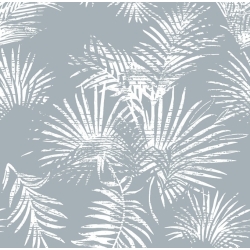 tejido NATURE hojas de palmera en color perla