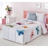 Edredón conforter infantil juvenil ALEGRIA con mariposas coloridas
