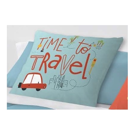 Almohada para cama infantil de niños TRAFFIC time to travel