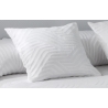 Funda de almohada con efecto ondulado HAWAI color blanco