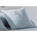 Funda de almohada con efecto ondulado HAWAI color turquesa