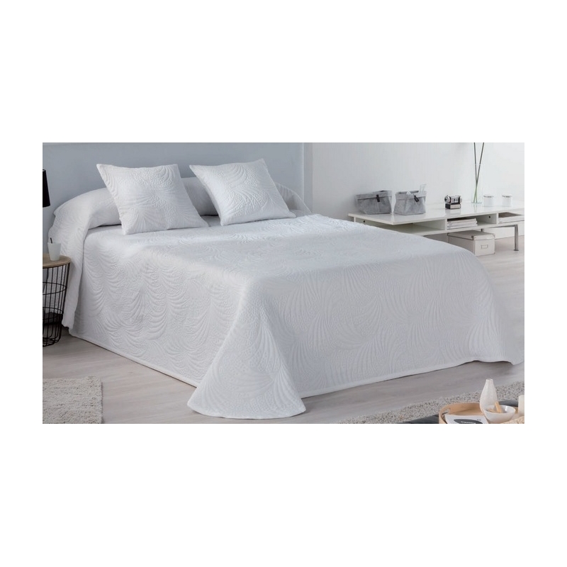 Colcha pañuelo de verano para cama LIDO color blanco