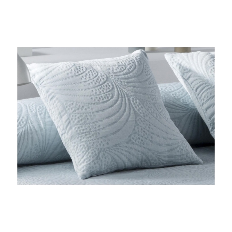 Funda ornamental para almohada de cama LIDO color turquesa