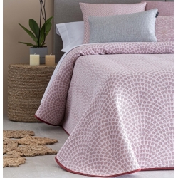 Colcha de verano juvenil ONDA relieve color rosa cama 135
