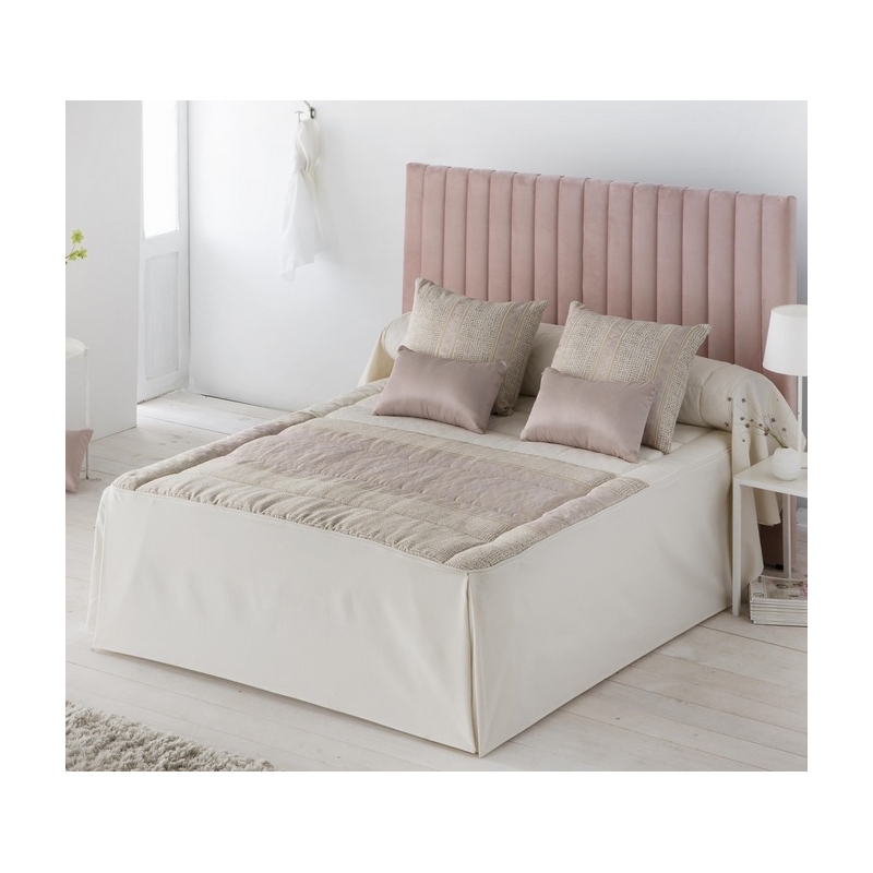 Colcha edredón cama individual o grande LUCCA color rosa