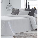 Colcha capa para cama doble o individual VINAROZ color blanco