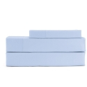 Triptico sabanas para cama ALGODON 100 de 144 hilos en azul