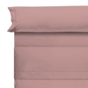 Detalle sábanas para cama ALGODON ORGANICO color maquillaje