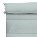 Detalle sábanas para cama ALGODON ORGANICO color aqua