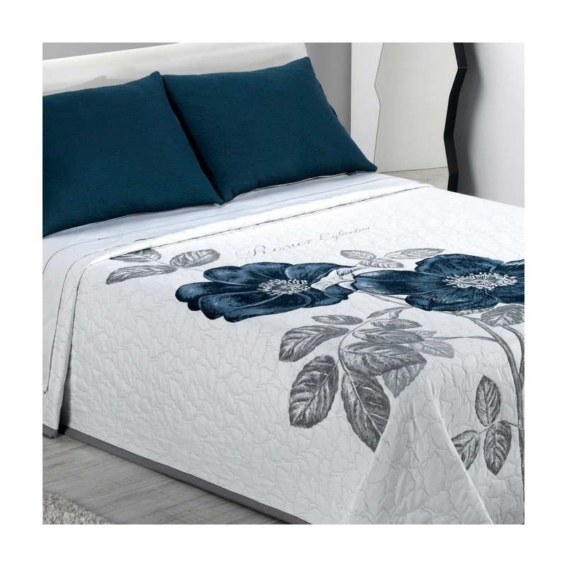 Colcha capa para cama de 135 o 150 cm ROSE color turquesa