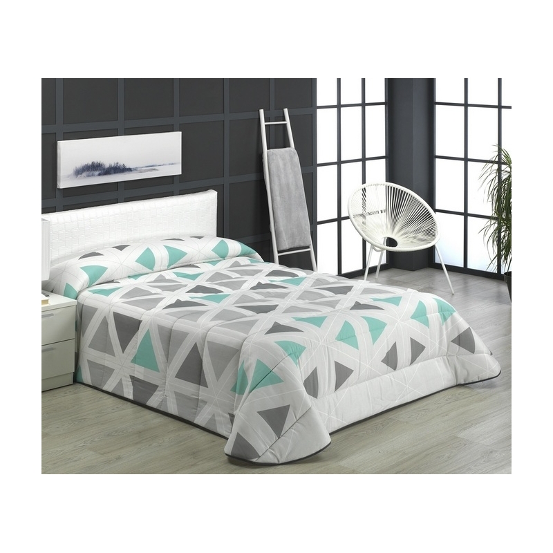 Cortina de triángulos para dormitorio juvenil CELIA color coral o gris