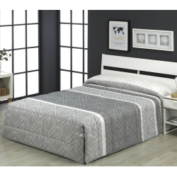 Conforter con botones para cama DOLI color gris
