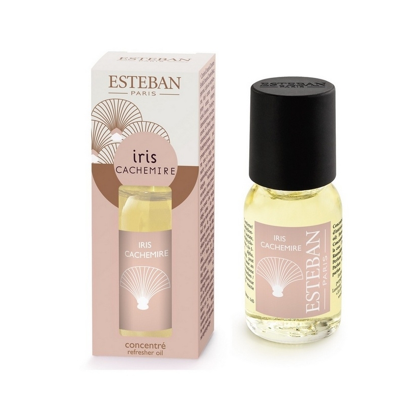 Esencia con olor IRIS y CACHEMIRE de Esteban Paris frasco 15 ml