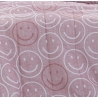 detalle tejido EMOJI caritas emoticonos en color rosa