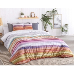 Funda nórdica con rayas coloridas ANOIA para cama 90, 105, 135, 150  o 180