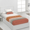 Edredón ajustable naranja CANCUN cama de 80 a King Size