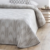 Colcha reversible de verano para cama CONIL color gris