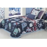 Colchas infantiles serie MONSTERS color azul para cama de 80, 90 o 105